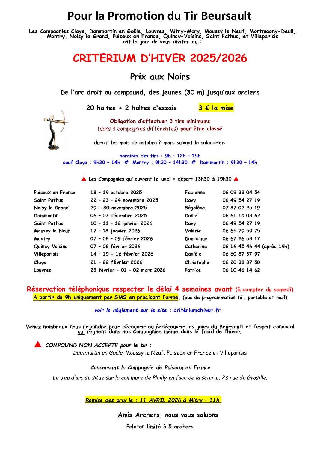 Critérium d&rsquo;hiver 2025-2026